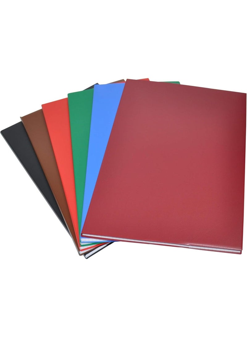 FIS PVC Cover NoteBook, 96 sheets, 192 pages, FS Size, 5mm Square, Assorted Colour 6-Piece - FSNBFS2QPV5MAST - Image 3